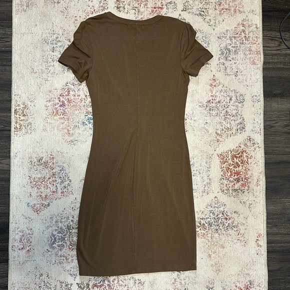 Dynamite - Soft Knotted T-shirt Dress - Picture 4 of 9